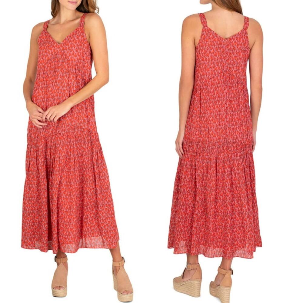 Joie Tea Rose Tiered Maxi Dress Women's Medium